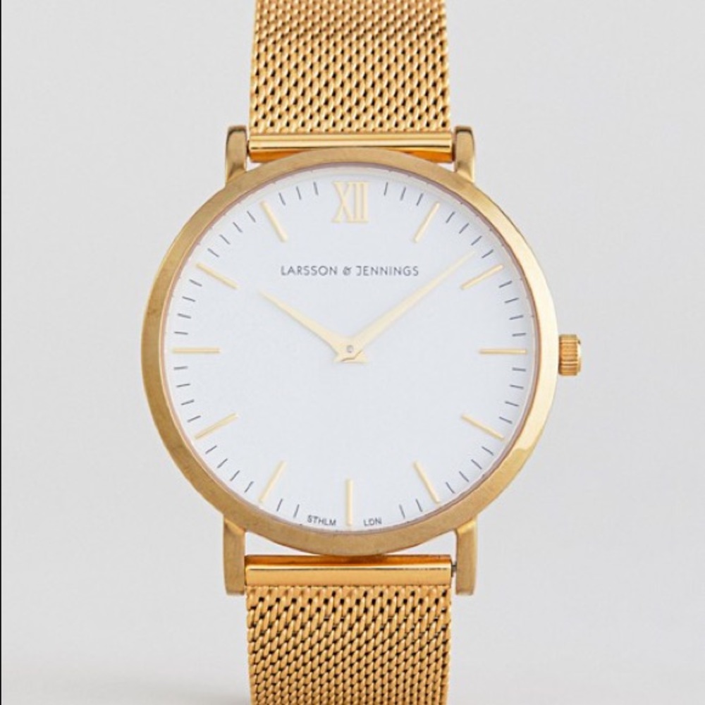 LARSSON & JENNINGS Lugano Mesh Strap Watch, 40mm